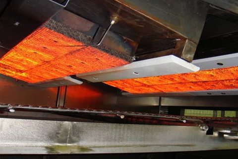 Metallfaserbrenner Pizza
